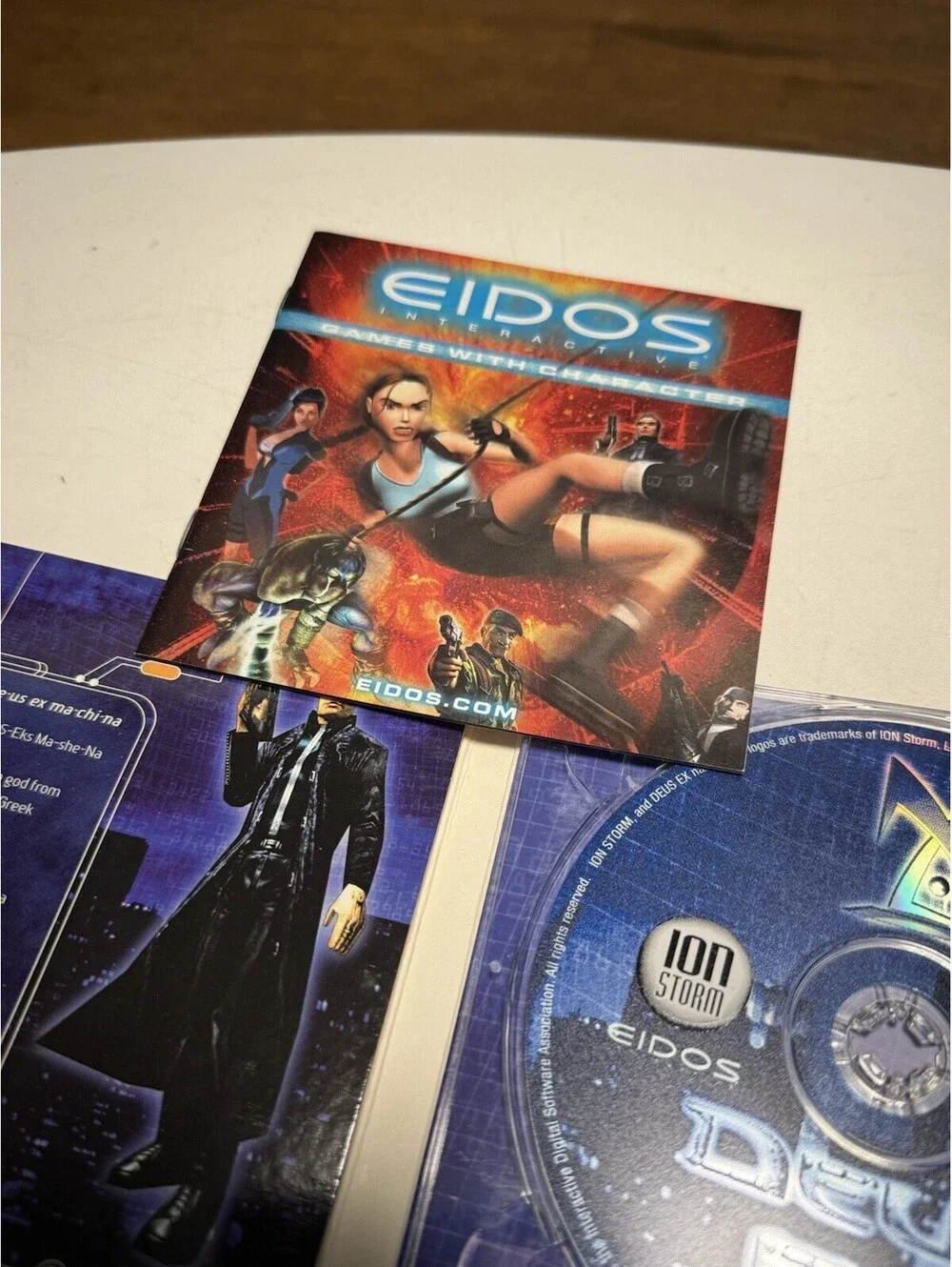 Deus Ex for PC.Disc in the gatefold case, With manual Ion storm